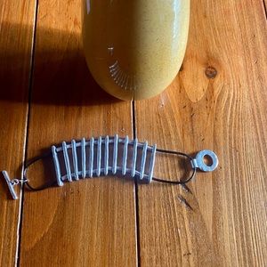 It’s very cool hammered silver bracelet!